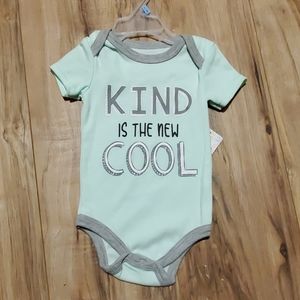 Kind is the new cool one piece bodysuit 6/9 mths
